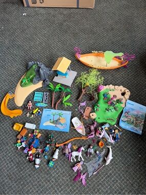 Large Lot of Playmobil Toys